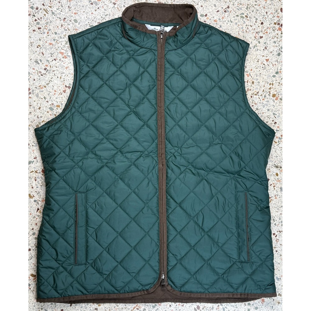 Peter Millar Essex Vero Beach Country Club Quilted Full Zip Vest Size Large